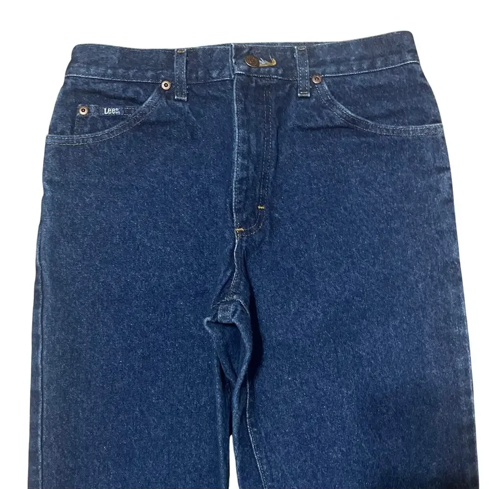 Vintage Lee Riders Jeans Mens 31x32 Blue Denim Made in USA Union Garment Workers - Picture 2 of 9
